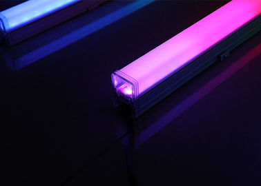 Σωλήνας νέου των πλήρων χρώματος PVC RGB σωλήνων ελαφριών Fluted παγωμένων οδηγήσεων επιφάνειας τετραγωνικών