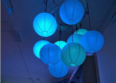 Αδιάβροχη RGB ελαφριά σφαίρα PVC που κρεμά το 500mm προσαρμοσμένο μέγεθος διαθέσιμο